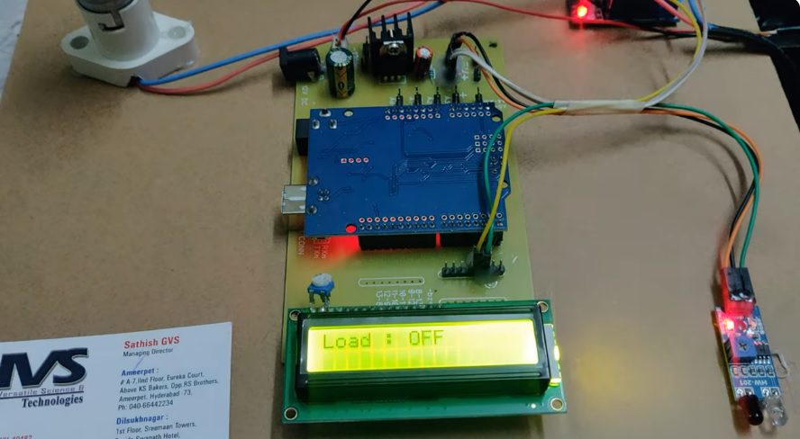 HVS-3408. Arduino UNO Device Control based on Intruder Motion