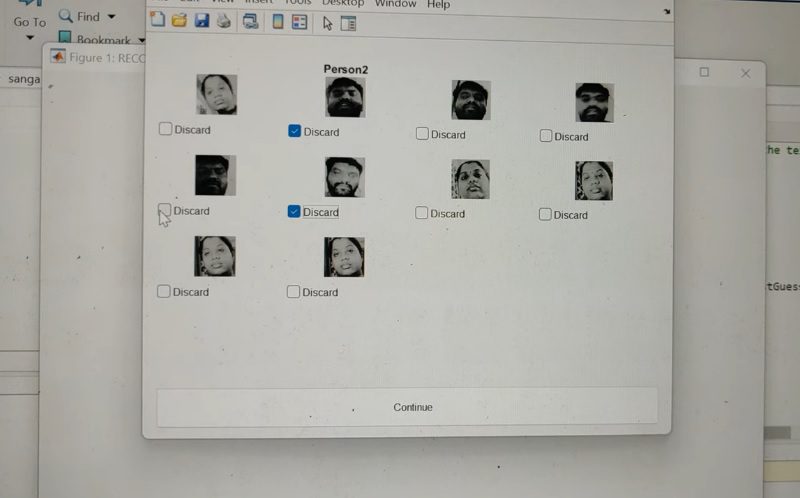 HVS-2834. Multiple face recognition for attendance using MATLAB with data logger and Email Alerts