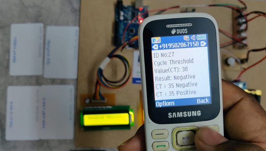 HVS-3133. IOT Instant Contactless COVID Testing Booth Automation using arduino UNO.