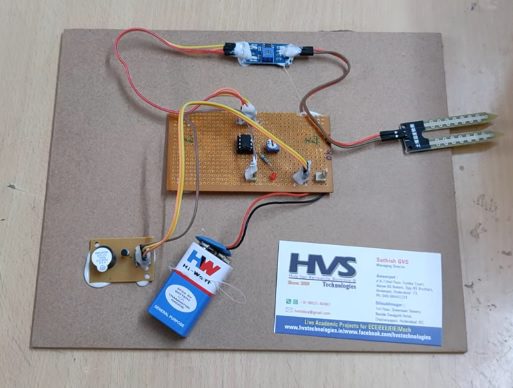 HVS-3417. Plant Moisture Monitoring and Low level Alerting System.