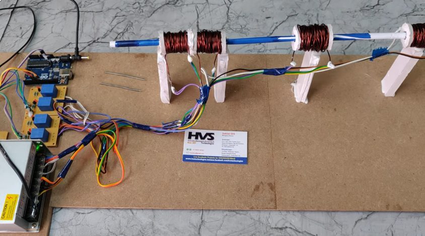 HVS-4293. Coil Gun Powered by Arduino Uno.