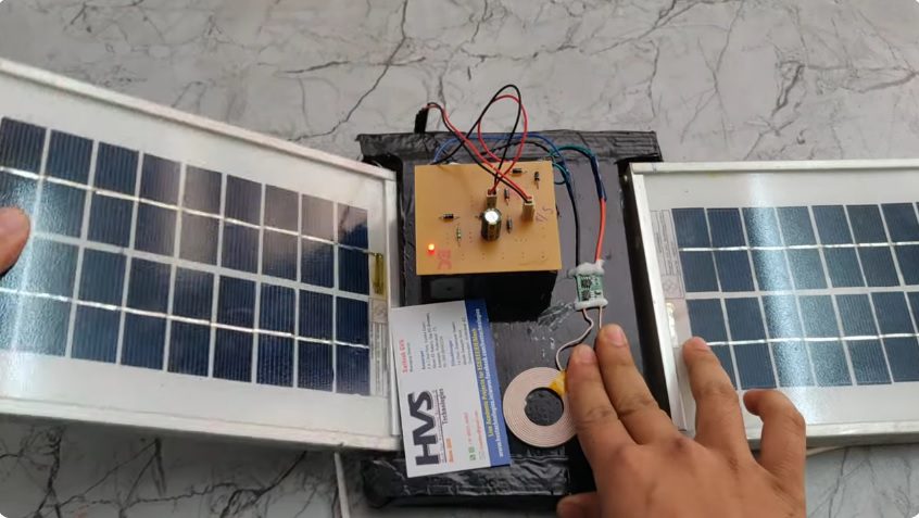 HVS-4312. Solar Power Bank with Wireless Charging .