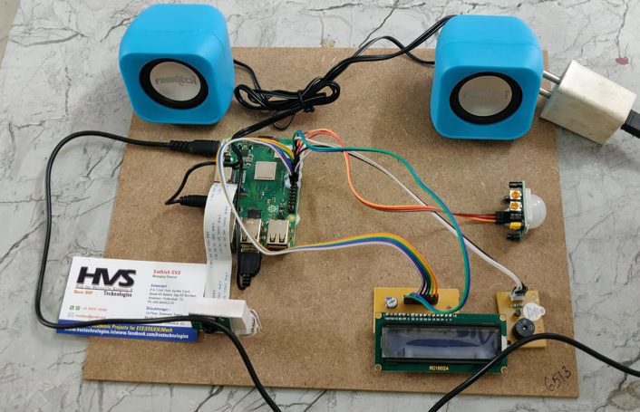 HVS-4249.Home Security System using PIR Sensor and PI Camera.
