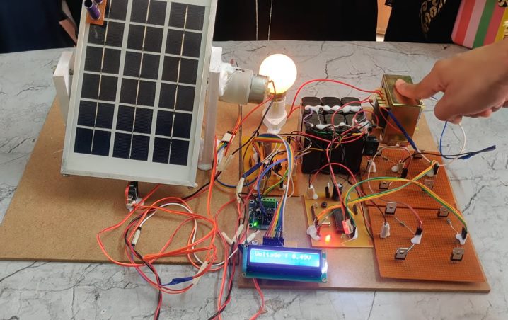HVS-4311. Solar Inverter using Tracking Mechanism with 5 Level Cascaded Multi level Inverter.