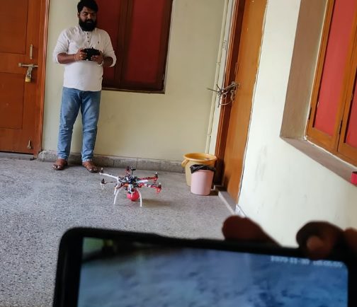 HVS-4316. HexaCopter controlled via Mission Planner and fire suppression