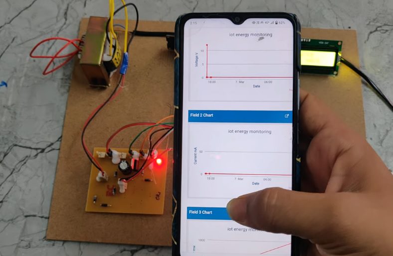 HVS-4245.IOT Based energy Monitoring system using NODEMCU.