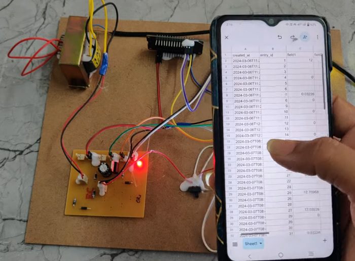 HVS-4245.IOT Based energy Monitoring system using NODEMCU.